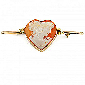 9ct gold Cameo Brooch